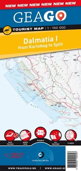 GeaGo Dalmatien-Nord Karte GeaGo Dalmatien-Nord Karte