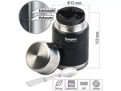 Edelstahl-Thermobecher mit 500 ml Inhalt Edelstahl-Thermobecher mit 500 ml Inhalt