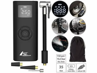 Mobiler Akku-Kompressor 4000maH 10,3 bar Mobiler Akku-Kompressor 4000maH 10,3 bar