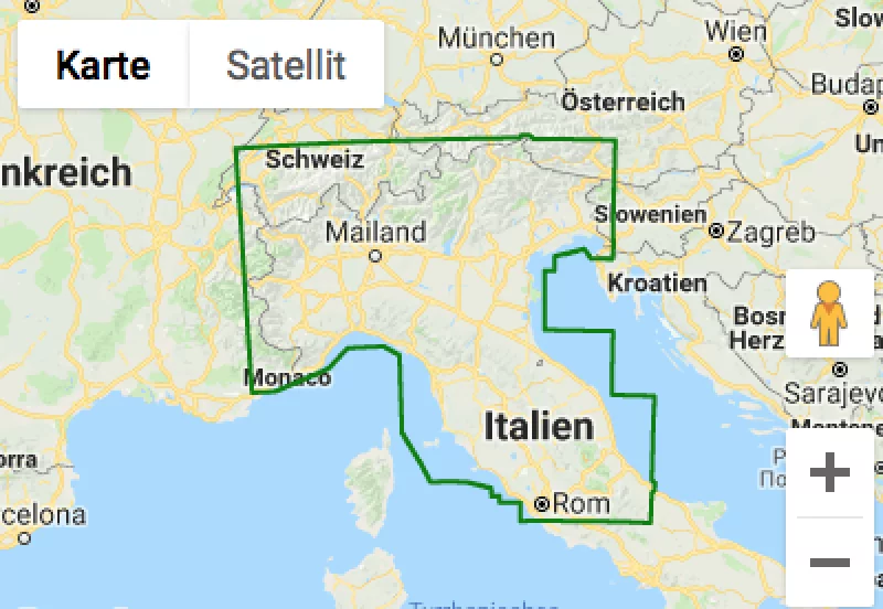 Comfort Map Norditalien 1:650.000 Comfort Map Norditalien 1:650.000