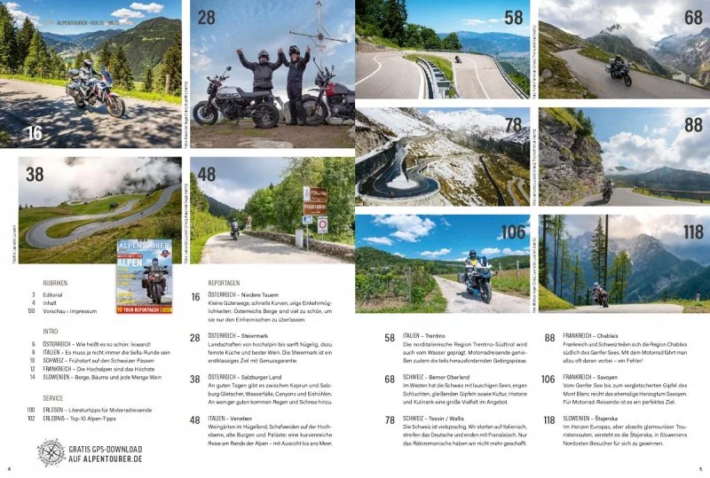 ALPENTOURER SPEZIAL ALPEN Vol. 3 Inhalt ALPENTOURER SPEZIAL ALPEN Vol. 3 Inhalt