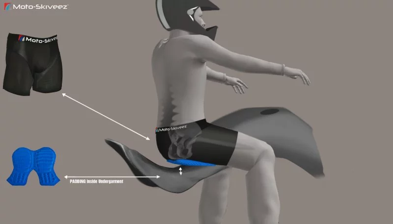 Adventure Skiveez Sitzposition Adventure Skiveez Sitzposition